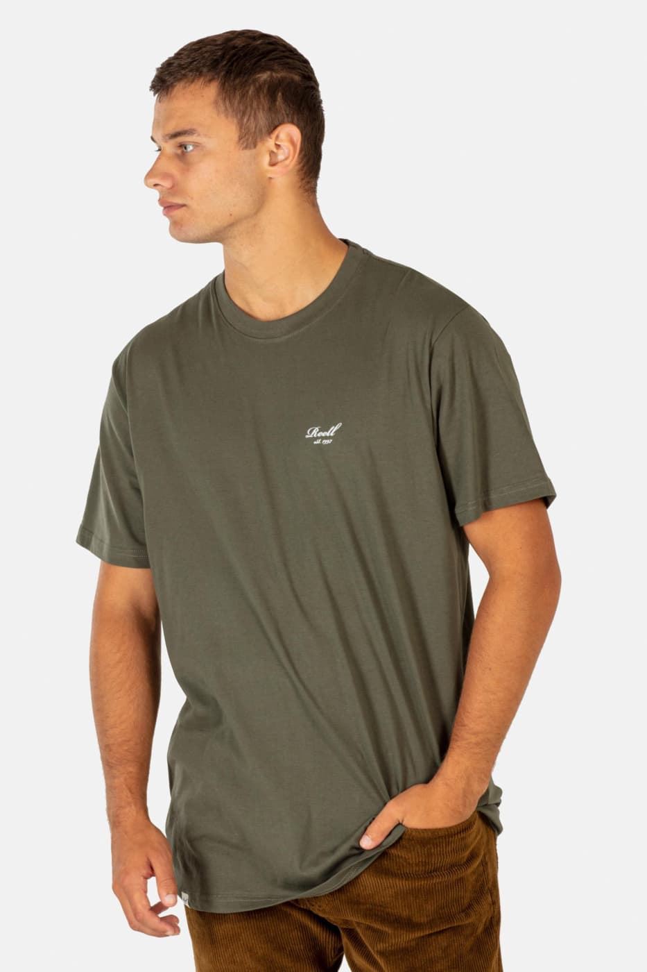 Camiseta REELL Staple Logo RE1517 GREEN - Imagen 1