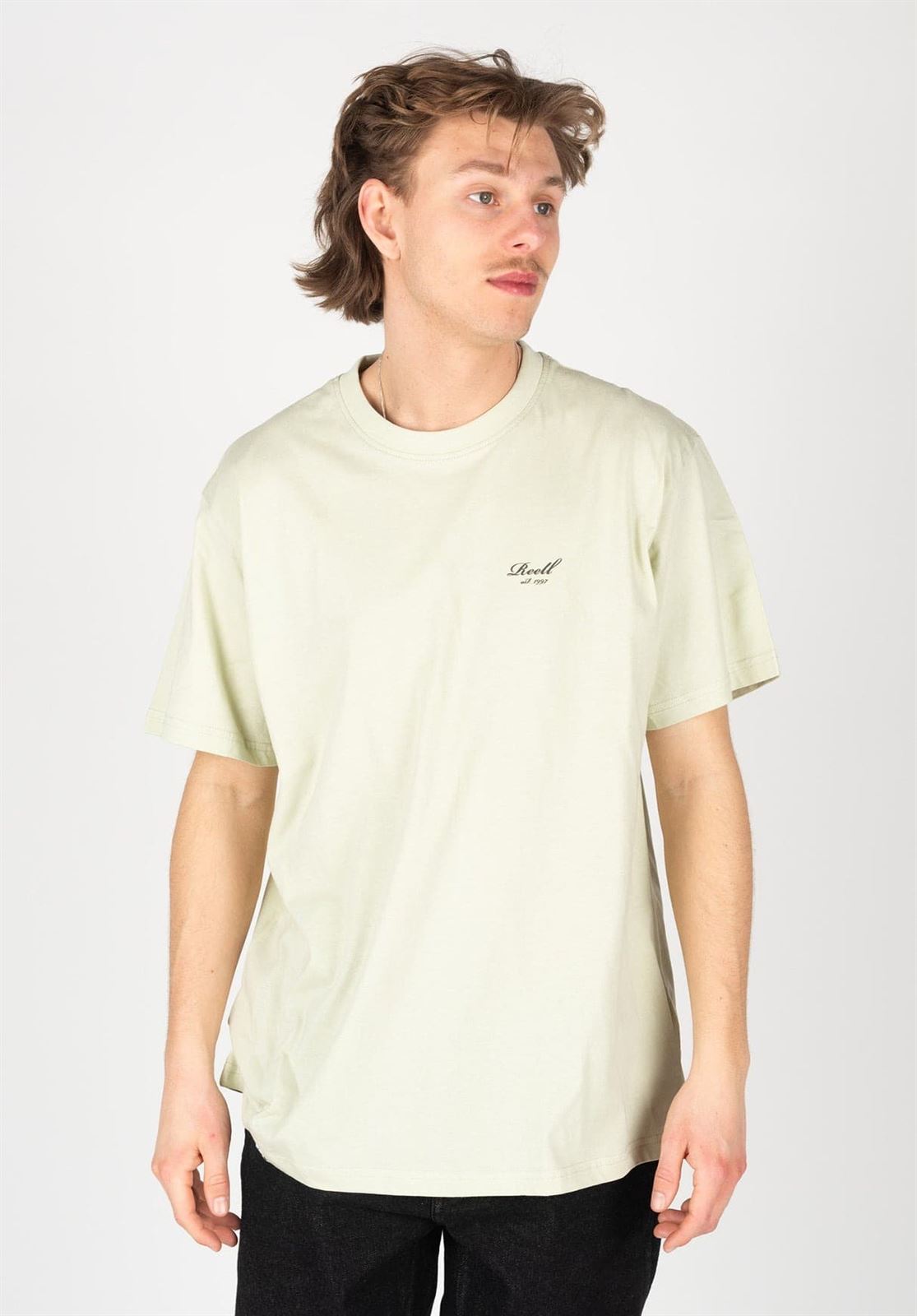 Camiseta Reell Staple Logo T-Shirt Eucalyptus RE3327 - Imagen 1
