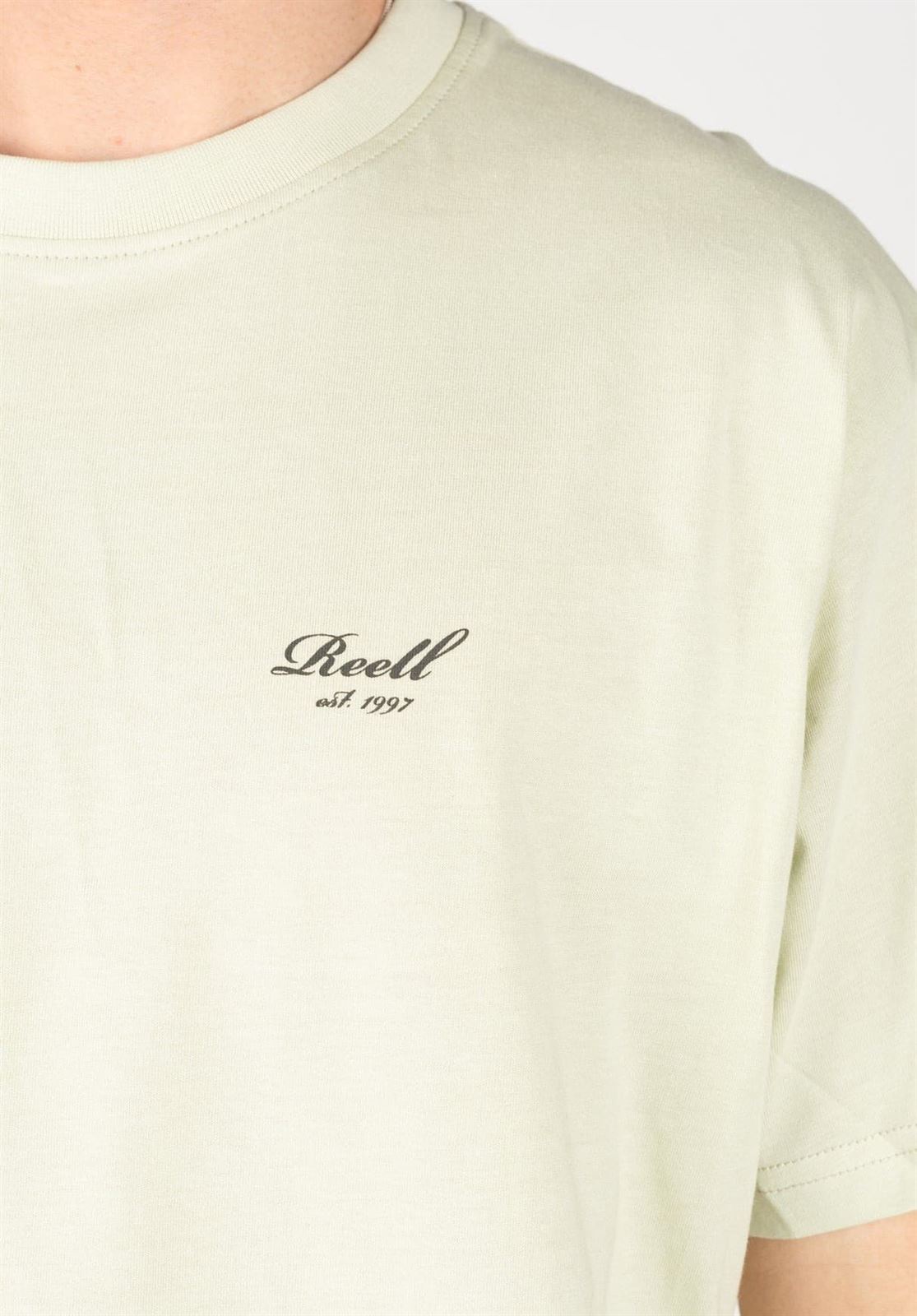 Camiseta Reell Staple Logo T-Shirt Eucalyptus RE3327 - Imagen 2