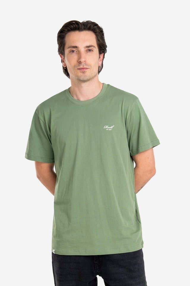 Camiseta REELL Staple Logo T-Shirt RE3594 hedge green - Imagen 1