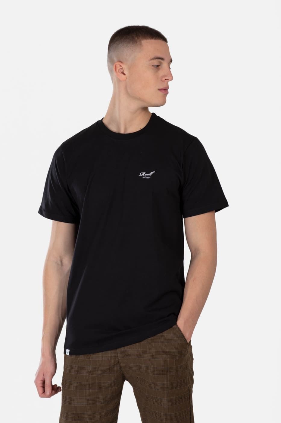 Camiseta REELL Staple Logo T-Shirt RE3685 Slate Black - Imagen 1