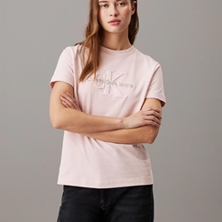 Camiseta Rosa Chenille Monologo Calvin Klein J20J224244 TER - Imagen 1