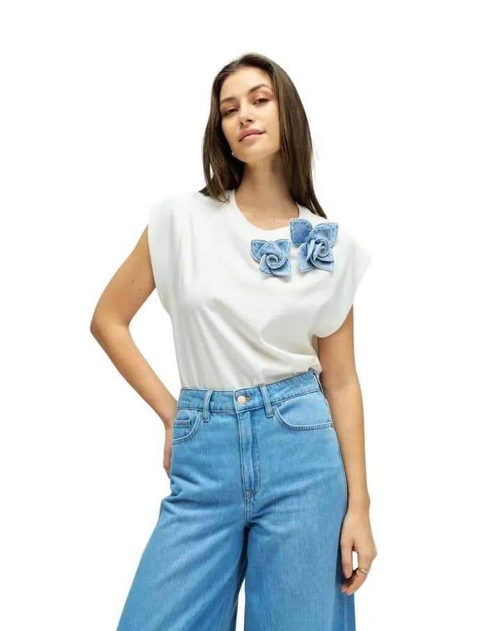 Camiseta SALSA 21011341 001 white - Imagen 1