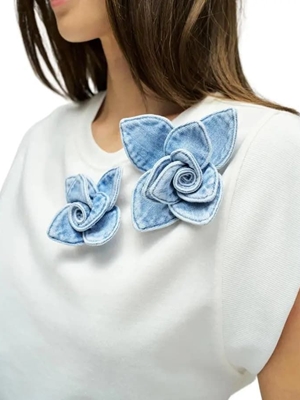 Camiseta SALSA 21011341 001 white - Imagen 2