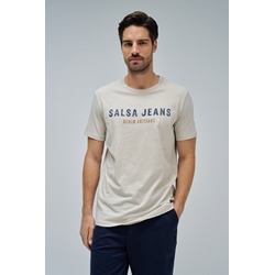 Camiseta Salsa Jeans 21010294 110 Beige - Imagen 1