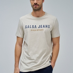 Camiseta Salsa Jeans 21010294 110 Beige - Imagen 1