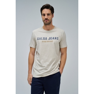 Camiseta Salsa Jeans 21010294 110 Beige - Imagen 1