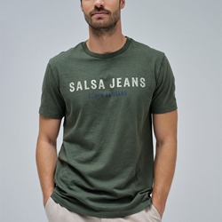 Camiseta Salsa Jeans 21010294 530 Verde - Imagen 1
