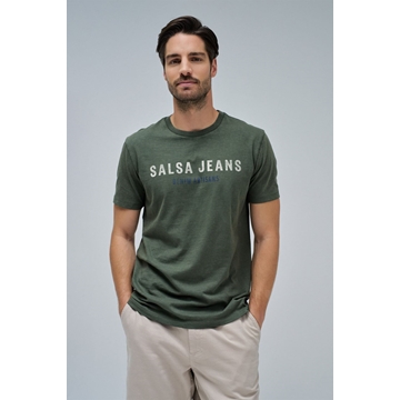 Camiseta Salsa Jeans 21010294 530 Verde - Imagen 1