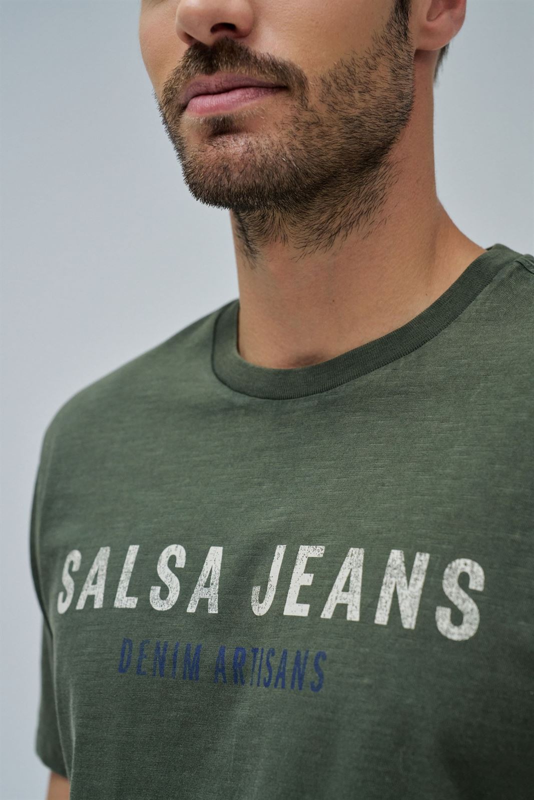 Camiseta Salsa Jeans 21010294 530 Verde - Imagen 4
