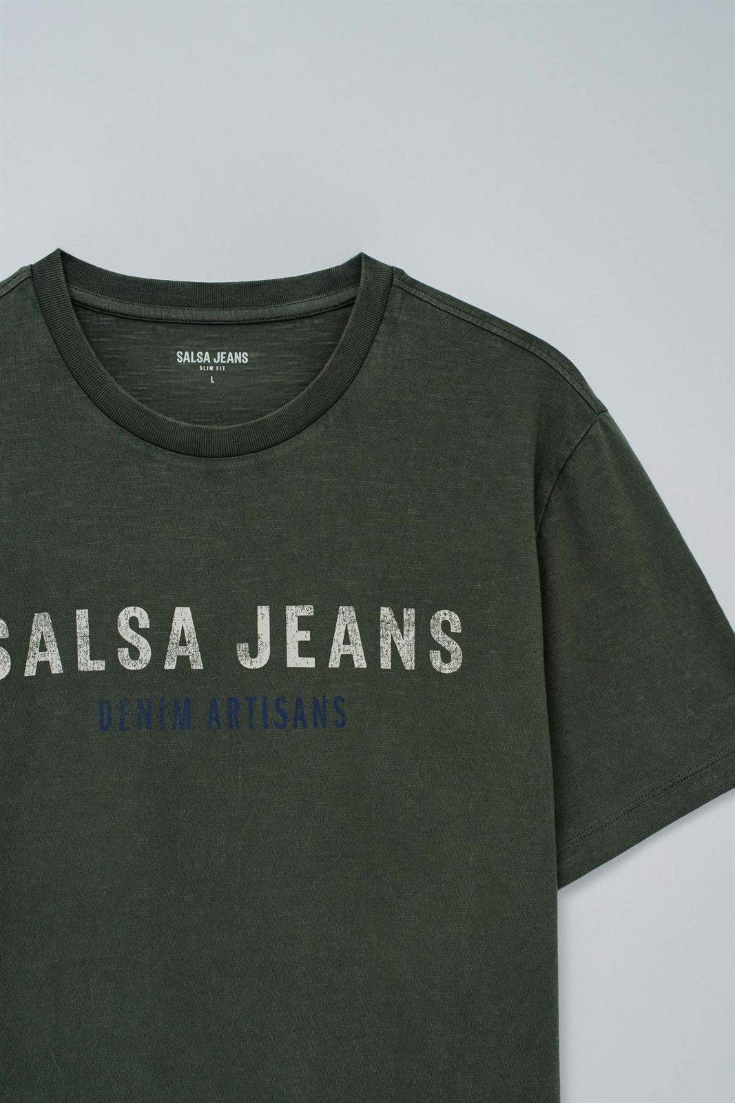 Camiseta Salsa Jeans 21010294 530 Verde - Imagen 6
