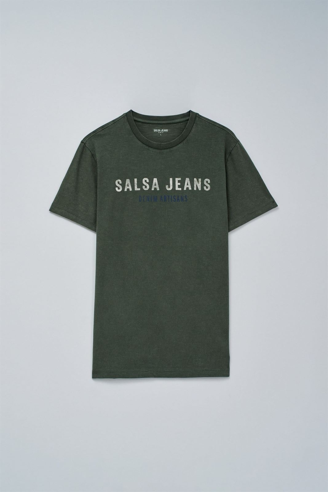 Camiseta Salsa Jeans 21010294 530 Verde - Imagen 7