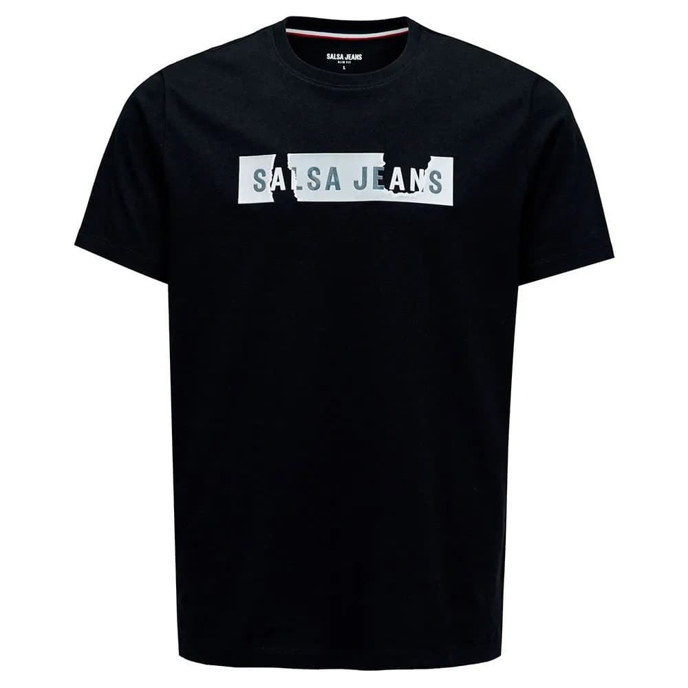 Camiseta Salsa Jeans Slim Fit Branding Black 21010328 000 - Imagen 1