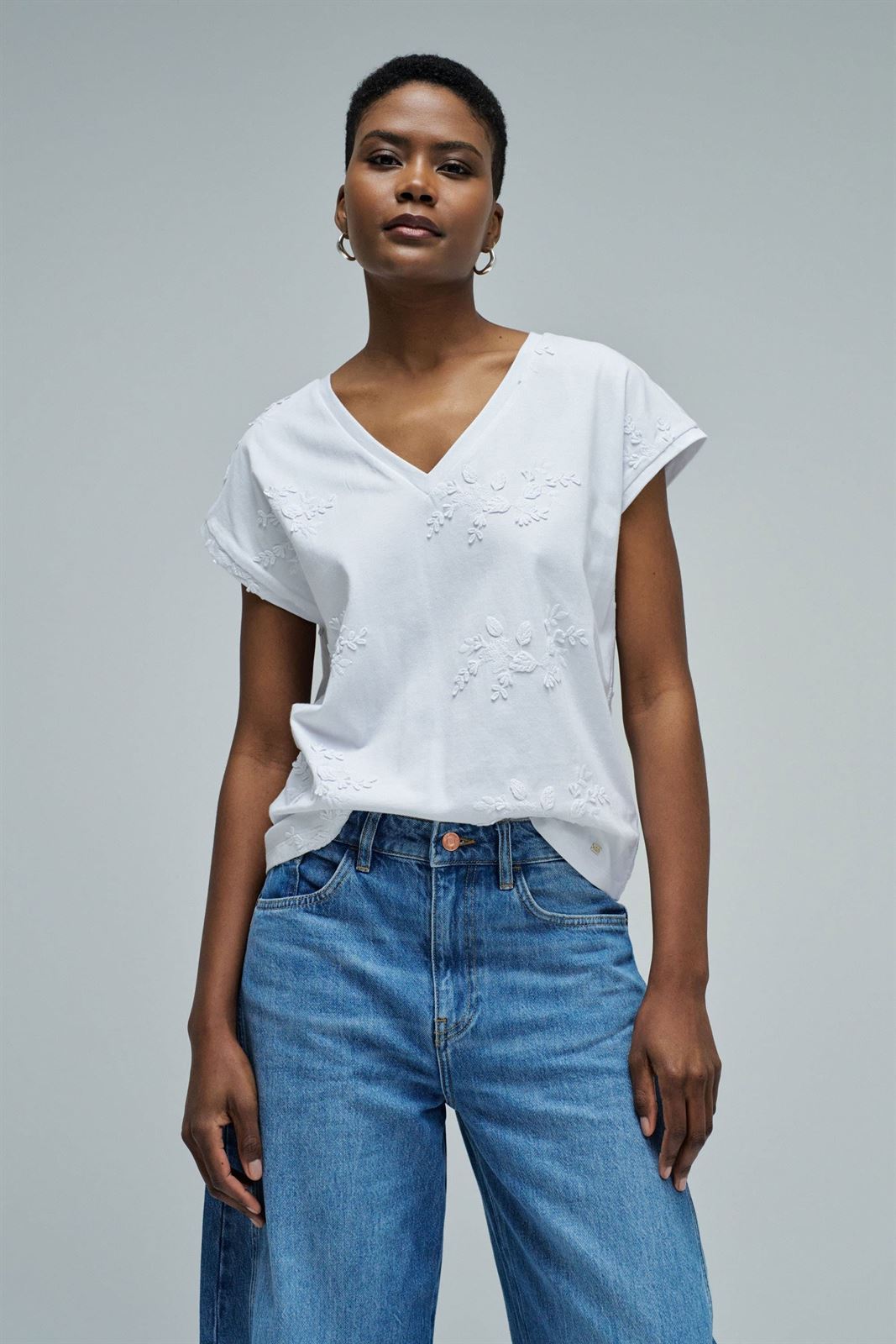 Camiseta Salsa Jeans White 21011064 001 - Imagen 2