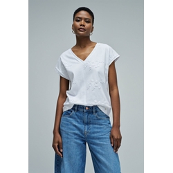 Camiseta Salsa Jeans White 21011064 001 - Imagen 2