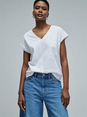 Camiseta Salsa Jeans White 21011064 001 - Imagen 2