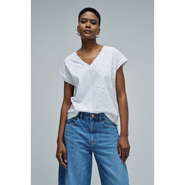 Camiseta Salsa Jeans White 21011064 001 - Imagen 2