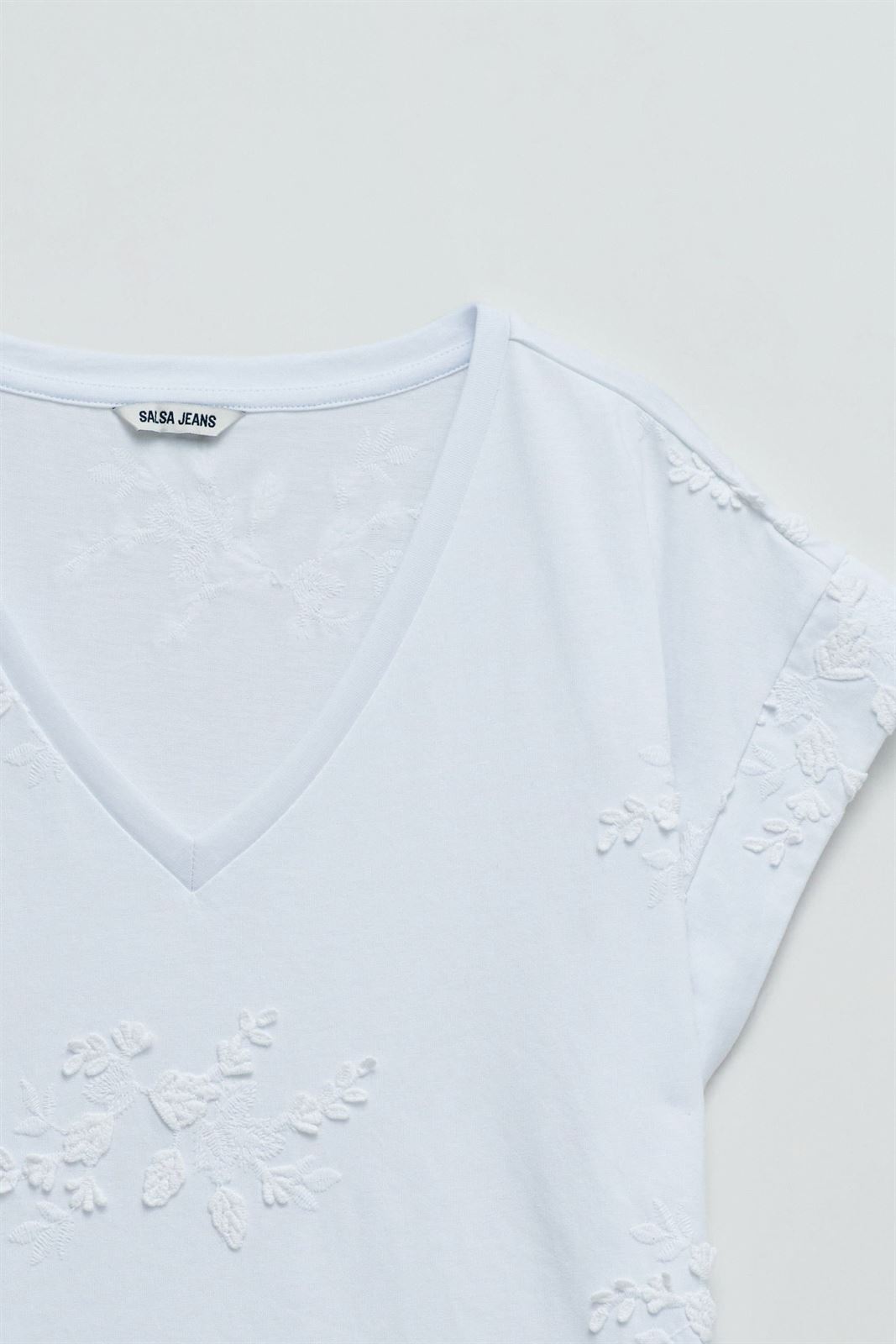 Camiseta Salsa Jeans White 21011064 001 - Imagen 5
