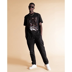 Camiseta SPRAYGROUND SP295BLK BE RICH T-SHIRT BLACK - Imagen 2