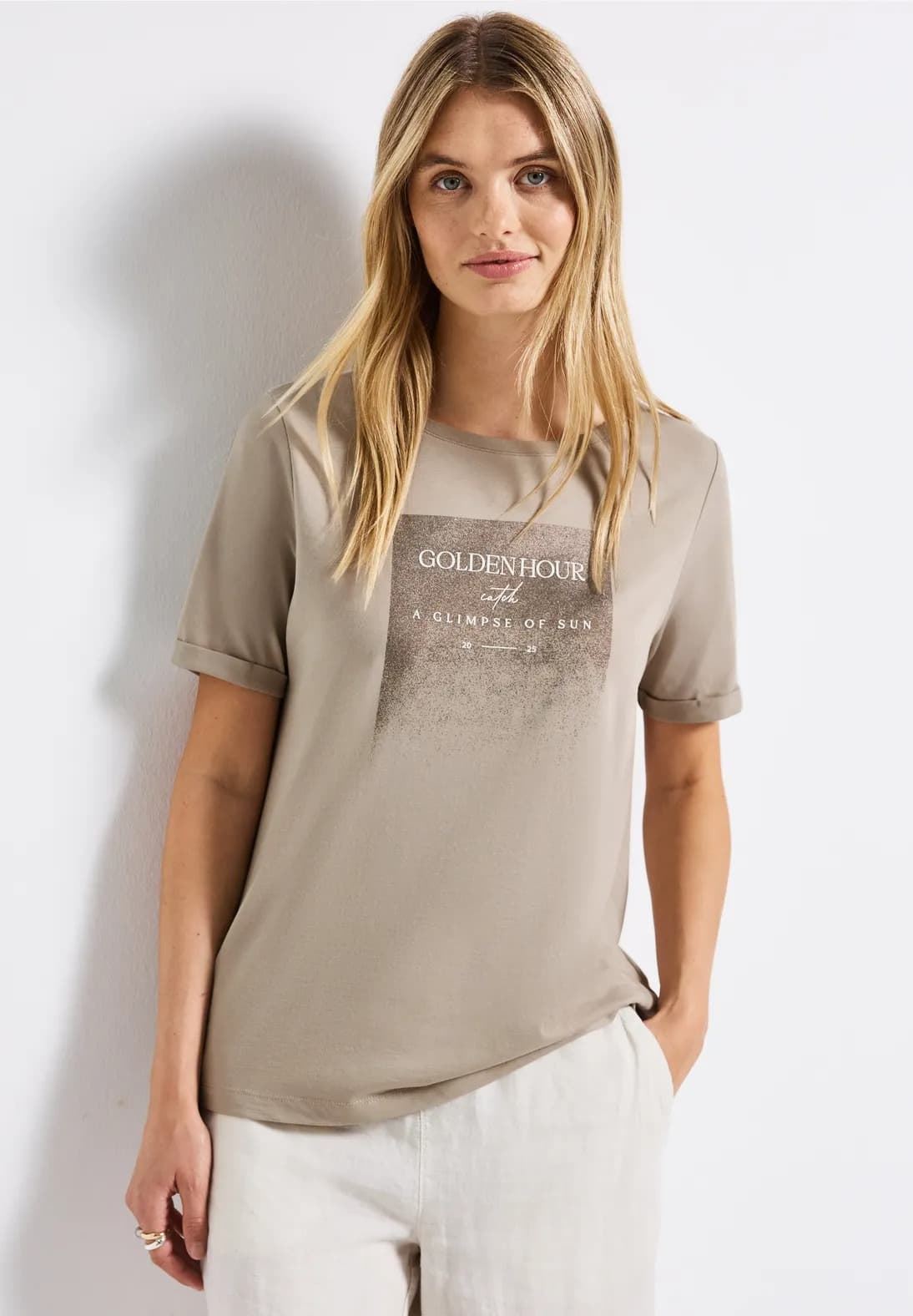 Camiseta STREET ONE 323579 20108 off white - Imagen 4