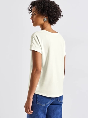 Camiseta STREET ONE 323580 36770 tumbled beige - Imagen 2