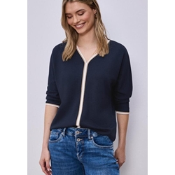 Camiseta STREET ONE 324793 17502 shirt w. striped panel shadow - Imagen 2