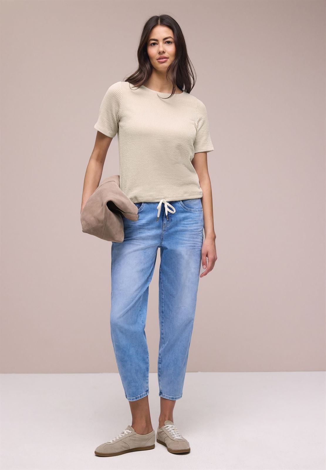 Camiseta STREET ONE 325074 27727 clay sand - Imagen 2