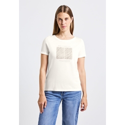Camiseta Street One Artwork Shirt Off White 323910 30108 - Imagen 1