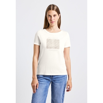 Camiseta Street One Artwork Shirt Off White 323910 30108 - Imagen 1