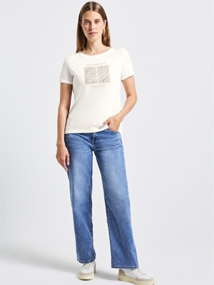 Camiseta Street One Artwork Shirt Off White 323910 30108 - Imagen 2