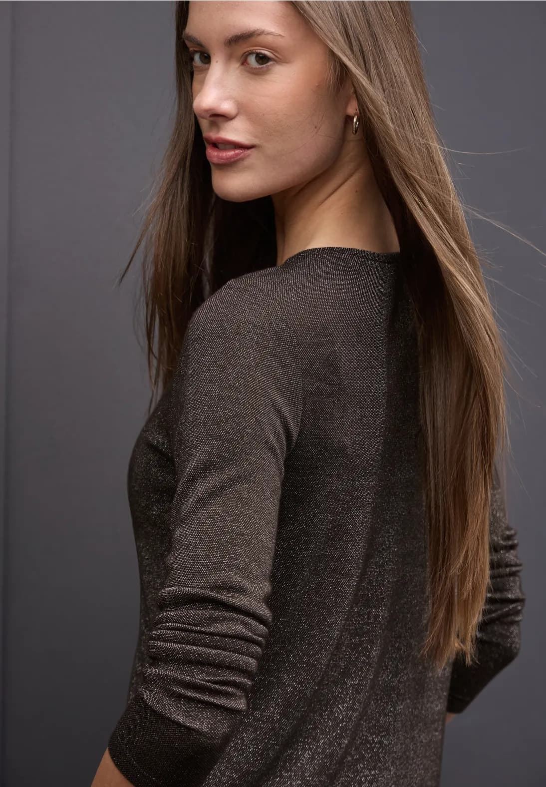 Camiseta Street One Basic Lurex Shirt 323838 16866 - Imagen 3