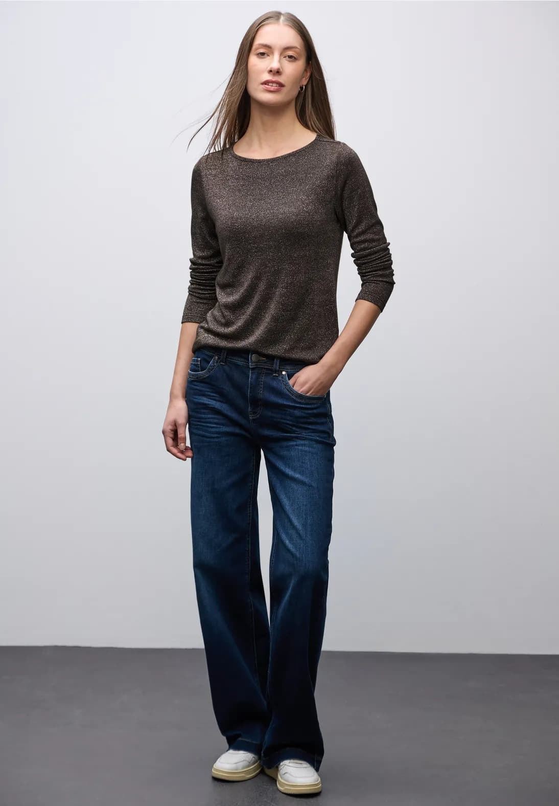 Camiseta Street One Basic Lurex Shirt 323838 16866 - Imagen 4