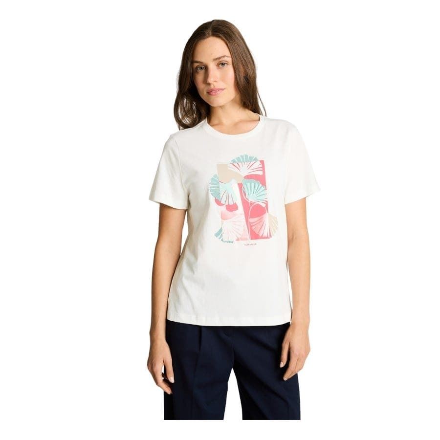 Camiseta Street One Crew Neck Whisper White 1051799 10315 - Imagen 1