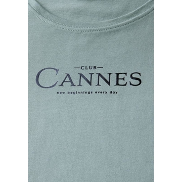 Camiseta Street One LTD QR basic foil print shirt Arona Blue 323740 27020 - Imagen 2