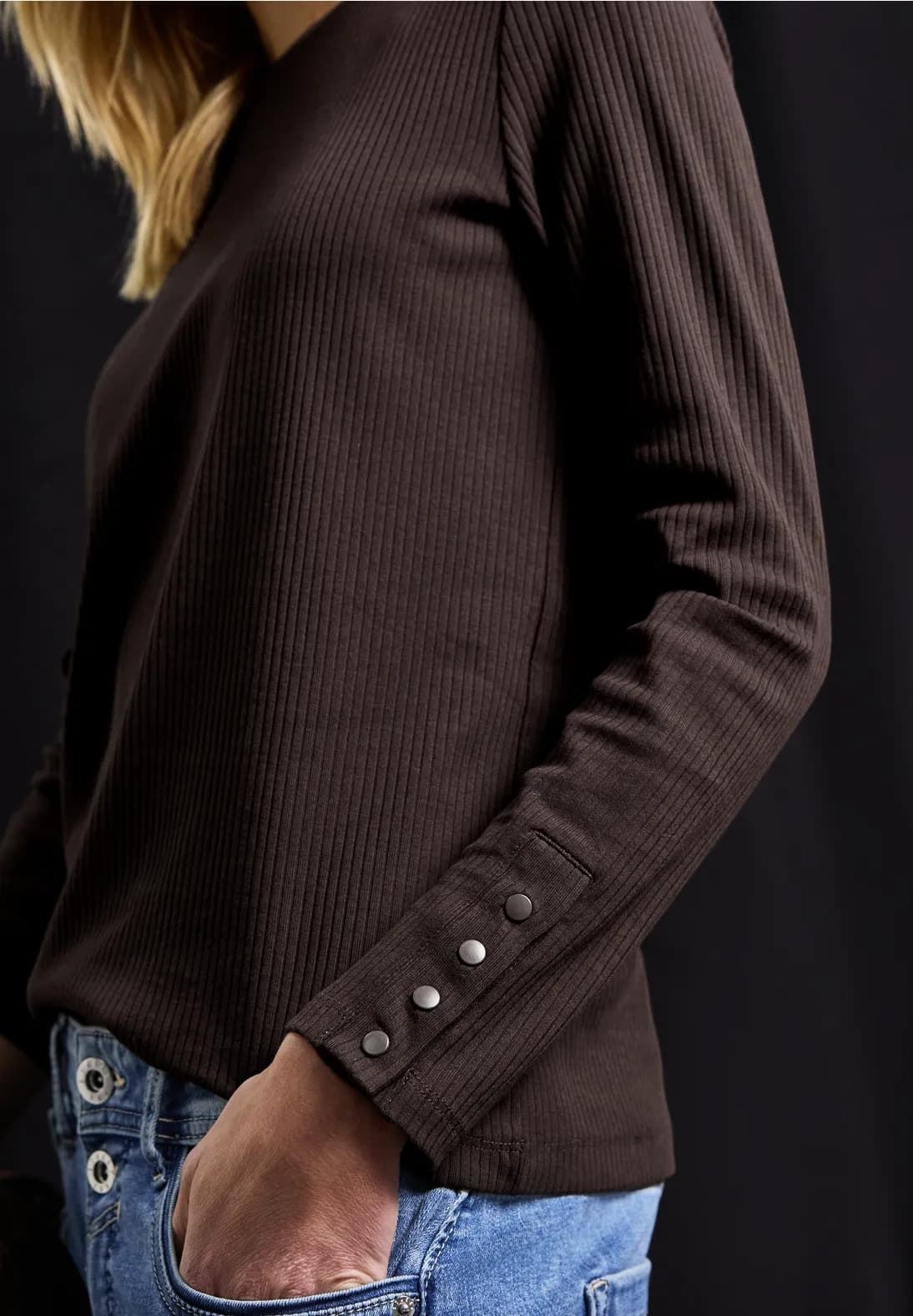 Camiseta Street One Manga Larga Rib Shirt - Imagen 7