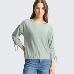 Camiseta Tom Tailor 1035680 40008 small tonal blush matchagreen stripe - Imagen 1