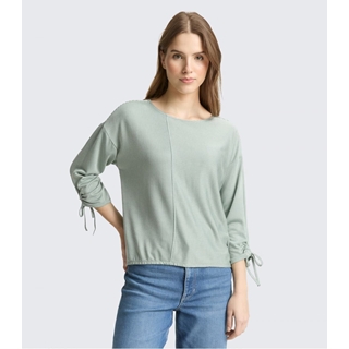 Camiseta Tom Tailor 1035680 40008 small tonal blush matchagreen stripe - Imagen 1