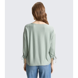 Camiseta Tom Tailor 1035680 40008 small tonal blush matchagreen stripe - Imagen 2