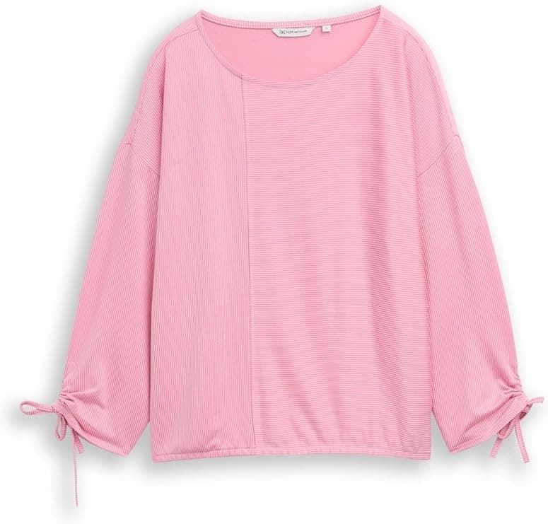 Camiseta Tom Tailor 1035680 40009 small tonal blush rose stripe - Imagen 4