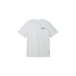 Camiseta Tom Tailor 1040910 35113 white grey - Imagen 1