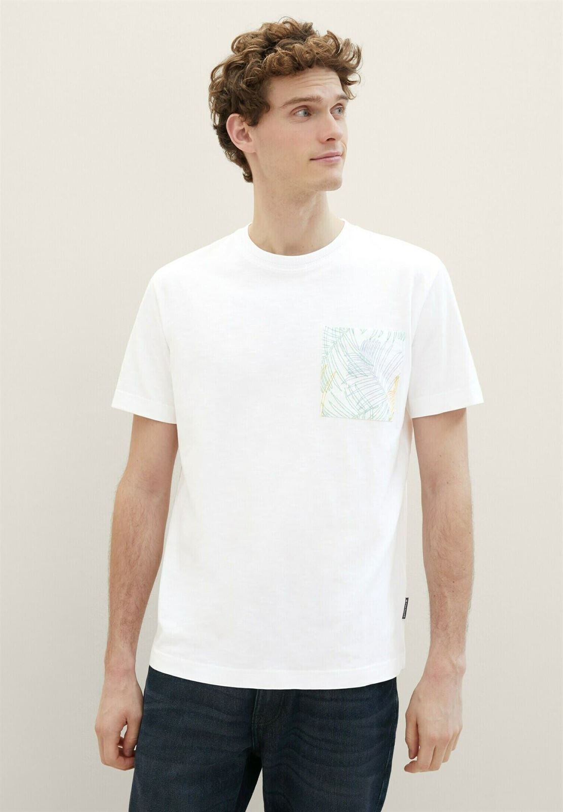 Camiseta Tom Tailor 1040945 20000 white - Imagen 1