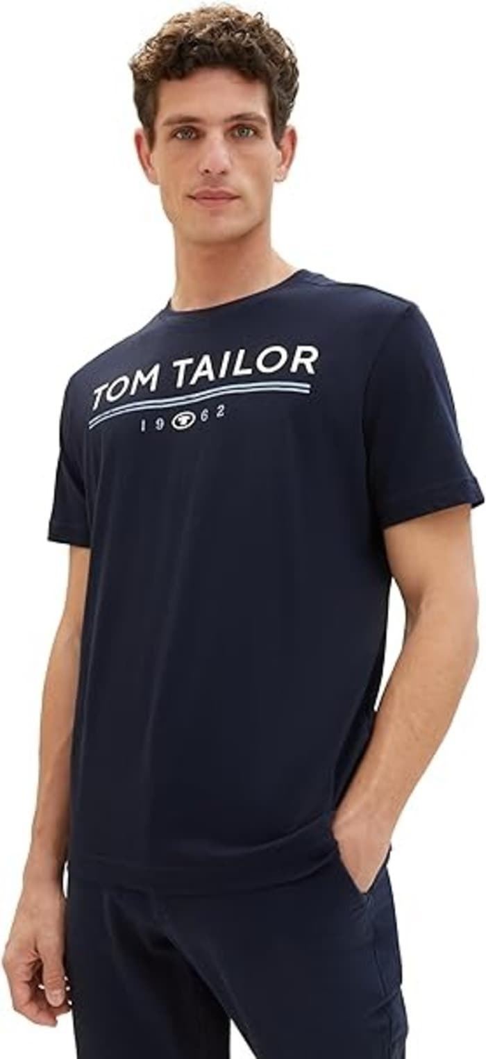 Camiseta Tom Tailor 1040988 10668 printed t-shirt sky captain blue - Imagen 1