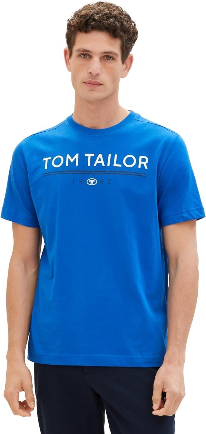 Camiseta Tom Tailor 1040988 12393 printed t-shirt sure blue - Imagen 1