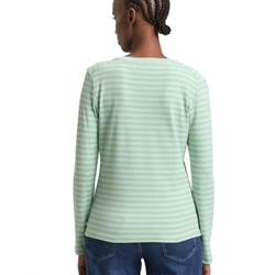 Camiseta Tom Tailor 1043085 40010 tonal matcha green stripe - Imagen 2