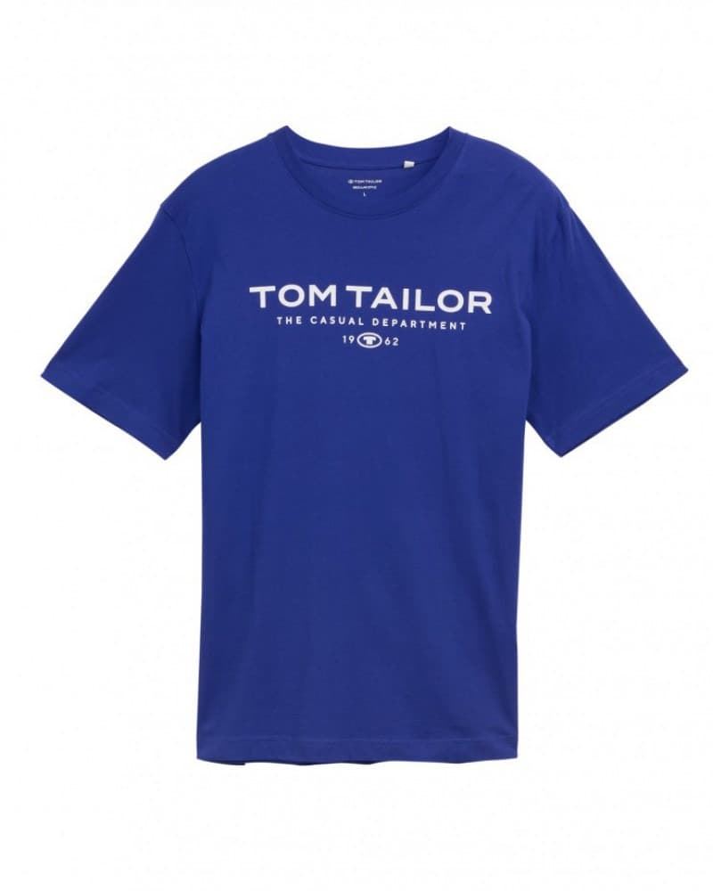 Camiseta TOM TAILOR 1045773 25386 crest blue - Imagen 1