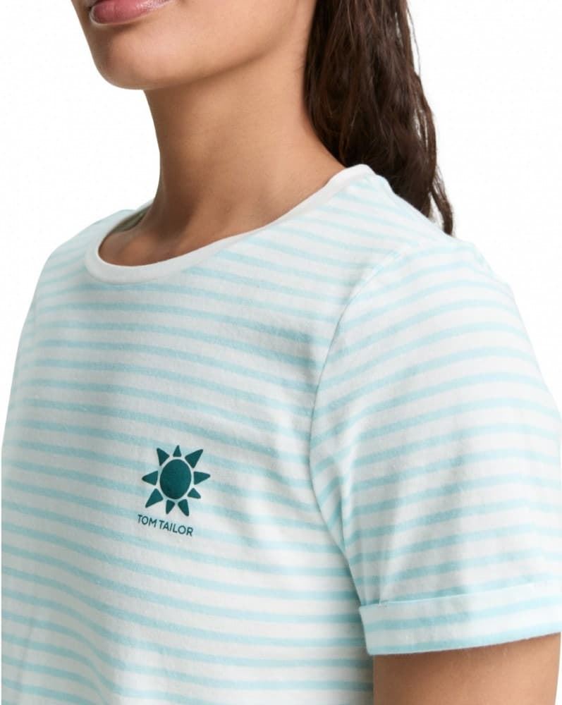 Camiseta Tom Tailor 1046440 38151 blue white - Imagen 3
