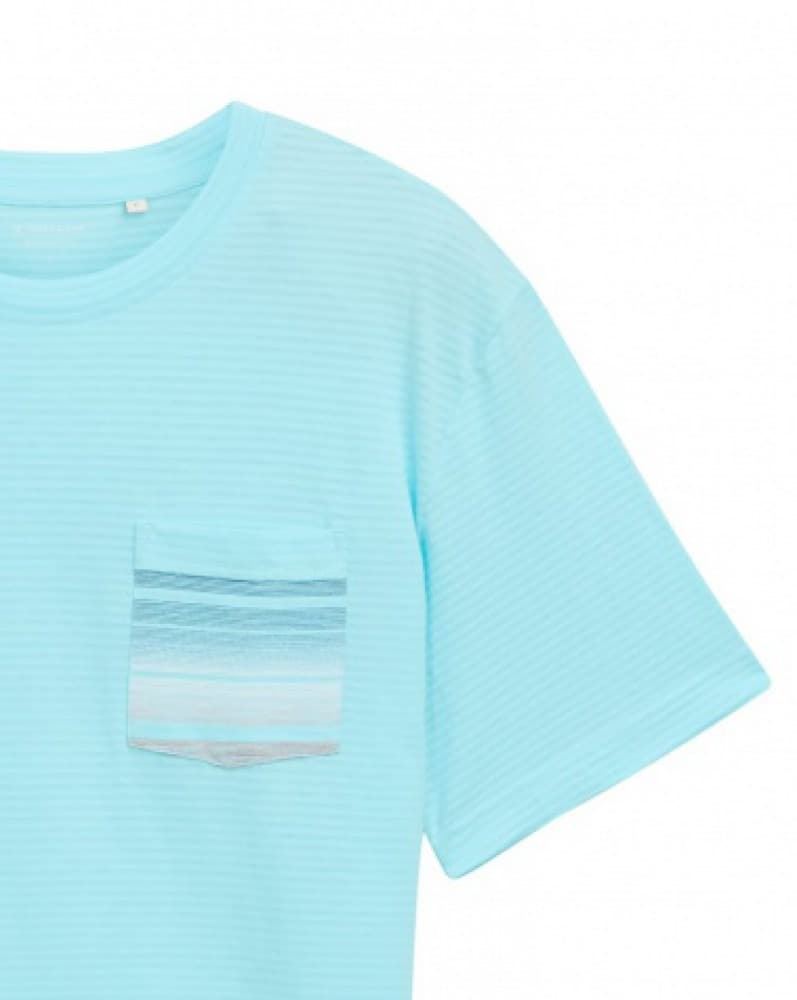 Camiseta Tom Tailor 1046797 34921 caribbean turquoise - Imagen 2