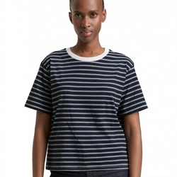 Camiseta TOM TAILOR 1047845 40124 navy irregular stripe - Imagen 1