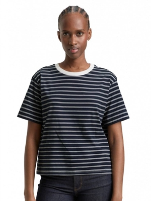 Camiseta TOM TAILOR 1047845 40124 navy irregular stripe - Imagen 1