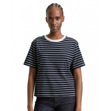 Camiseta TOM TAILOR 1047845 40124 navy irregular stripe - Imagen 1
